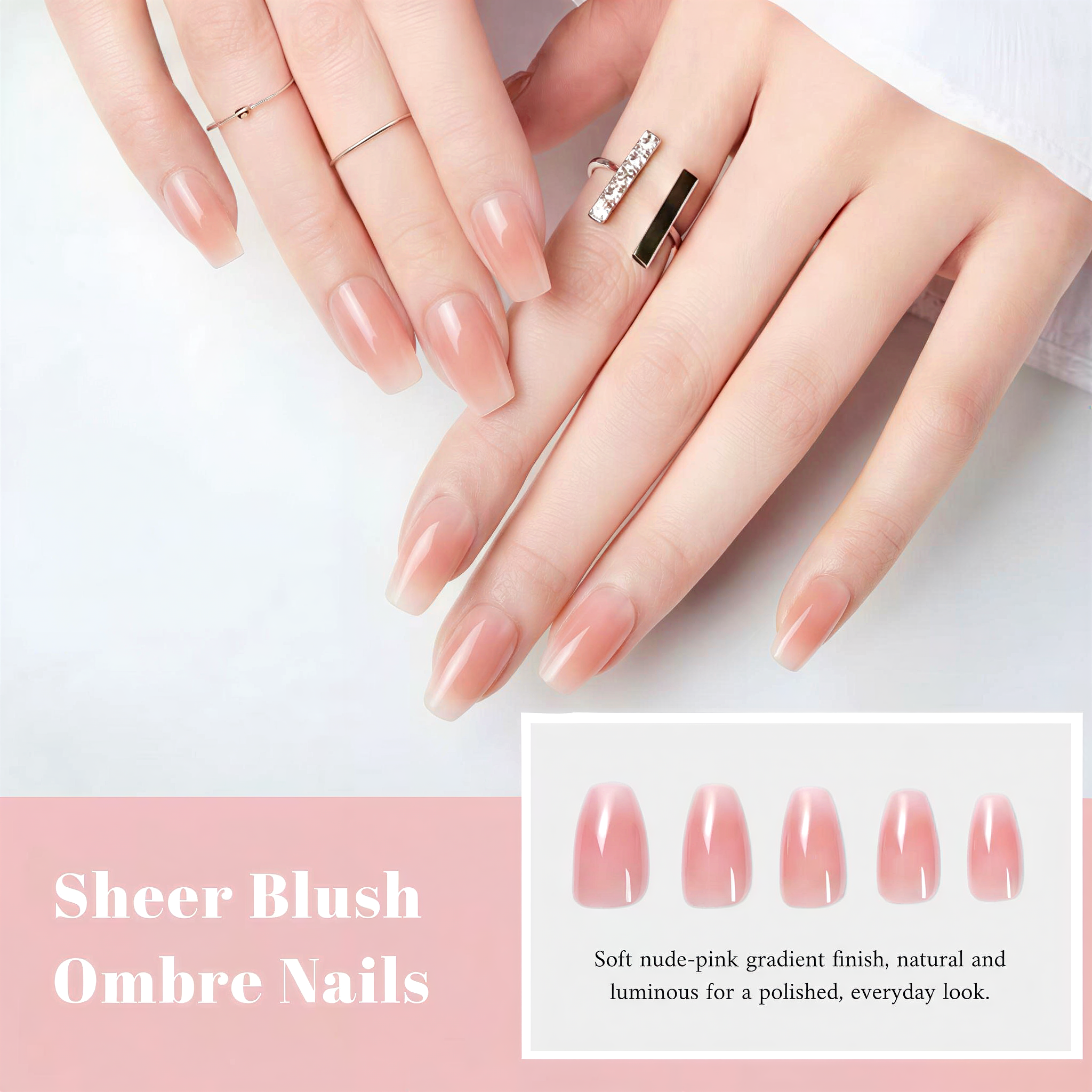 24-Pack Retro False Nails: Polka Dot, Butterfly, Leopard & Floral Designs