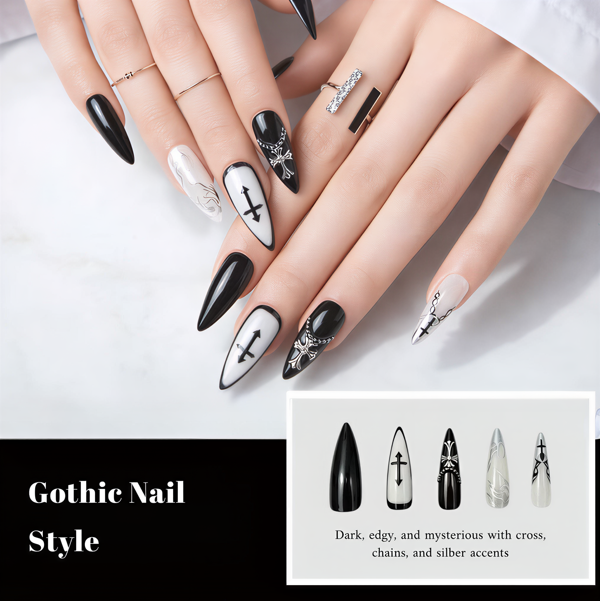 Press on Nails 24/30PCS: Jelly Red Flame Planet 3D Shell Gothic