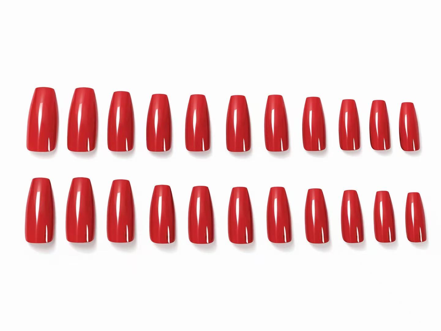 Press on Nails 24/30PCS: Jelly Red Flame Planet 3D Shell Gothic