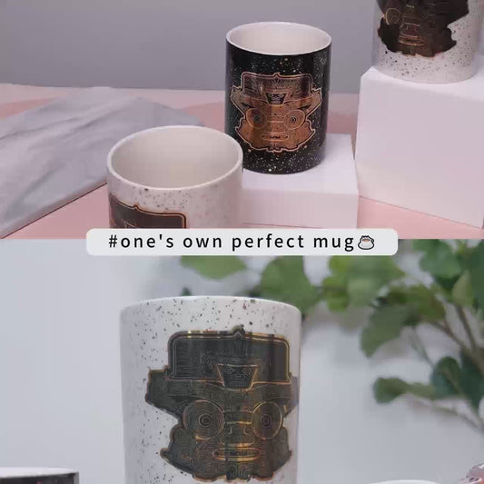 神王兽面纹马克杯